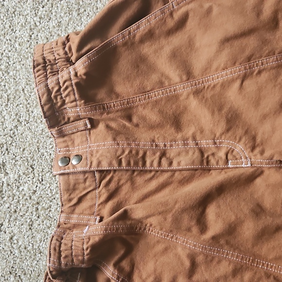 BDG Urban Outfitters Women Cargo Pants Relaxed Skate Jeans Cocoa Brown sz 30 - Picture 2 of 10